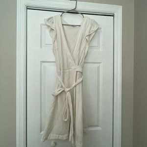 Madewell off white linen dress